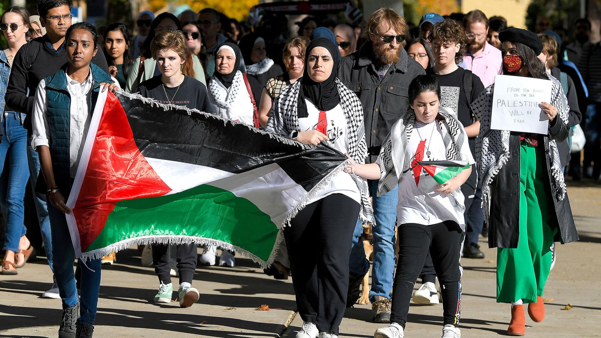 Walk for Palestine: USU Graduate Students of Color Association hosts community walk for Palestine
